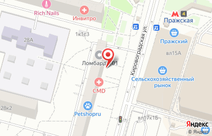 Магазин разливного пива Светлое Темное на Кировоградской улице на карте