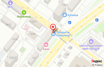 Фирменный магазин Ермолино в Октябрьском районе на карте