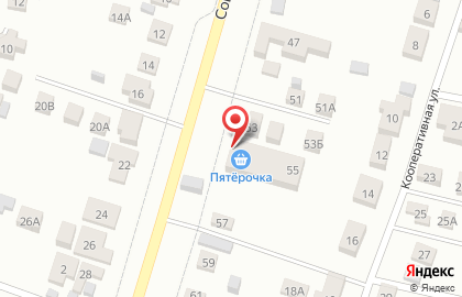 Супермаркет Пятёрочка на Советской улице на карте