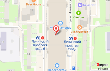 Компания Электронный Ипотечный Брокер на бульваре Новаторов на карте