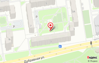 Строящиеся объекты, ЗАО ИтильТехноСервис на Дубравной улице на карте