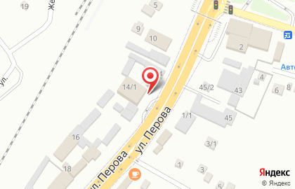 Супермаркет Магнит на улице Перова на карте