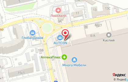 Автосервис Технопарк на Минусинской улице на карте