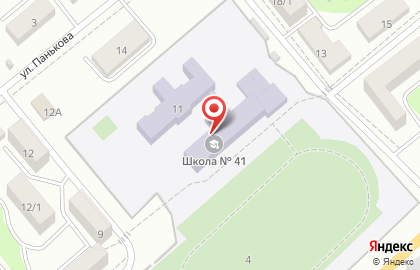 Средняя общеобразовательная школа №41 на улице Бахметьева на карте