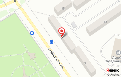 Компания Стройбург на Сибирской улице на карте