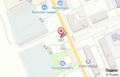 Шиномонтажная мастерская на улице Строителей на карте
