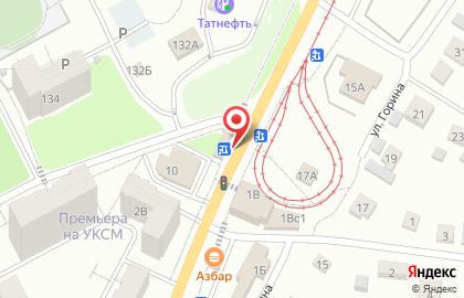 Продуктовый магазин в Засвияжском районе на карте