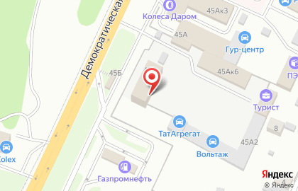Гильдия мастеров на Демократической улице на карте