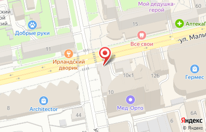 Магазин светильников Мадонна на площади 1905 года на карте