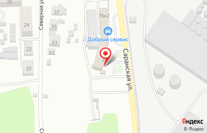 СТО Юнакс на Саранской улице на карте