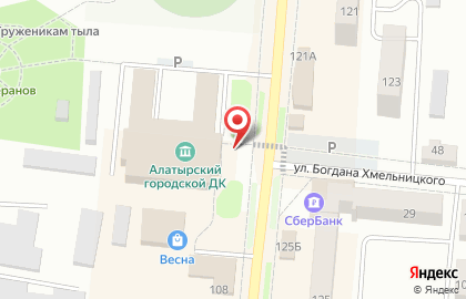 Дворец культуры в Чебоксарах на карте