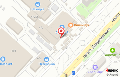 Фирменный магазин кондитерских изделий Славянка на проспекте Дзержинского на карте
