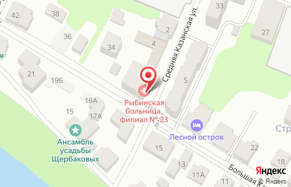 Приволжский окружной медицинский центр Рыбинская больница на карте