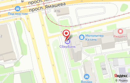Банкомат СберБанк в Казани на карте