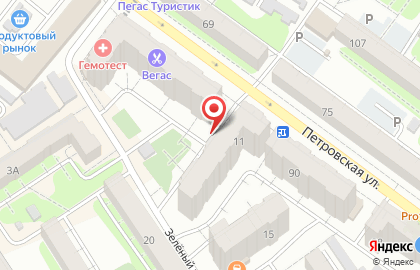 ЗАО АКБ Экспресс-Волга в Зелёном переулке на карте