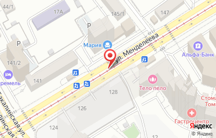 Чистоф на улице Менделеева на карте
