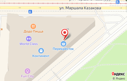 Супермаркет Перекрёсток на проспекте Стачек на карте
