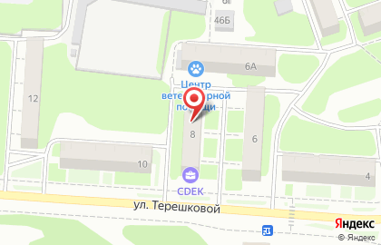 Торгово-строительная компания Профи+ на улице Терешковой на карте