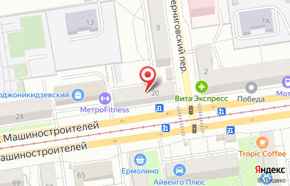 Бар Суши Шоп на улице Машиностроителей на карте