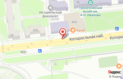 Салат в Кировском районе на карте