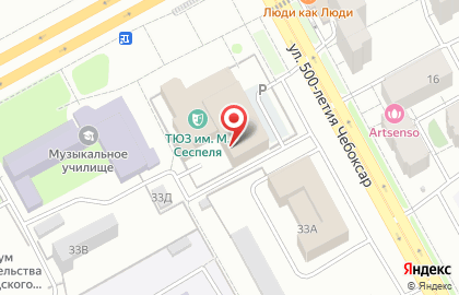 Сеспель на карте