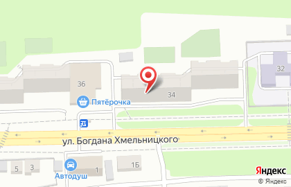 Многопрофильная фирма на улице Богдана Хмельницкого на карте