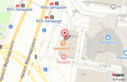 Банк Открытие на проспекте Вернадского, 105 к 3 на карте