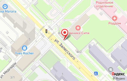 Пекарня BonApe на улице Залесского на карте
