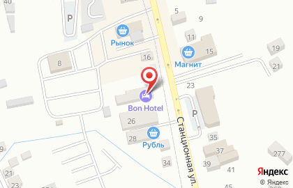 Гостиница Bon-Hotel, гостиница на Станционной улице на карте