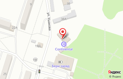 Кафе-бар Белый лебедь на улице Ушакова на карте