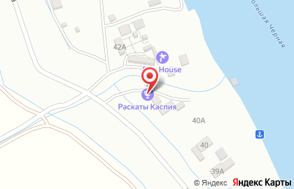 База отдыха Раскаты Каспия на карте