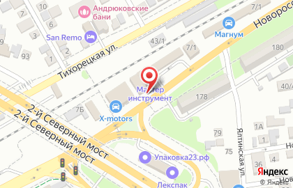 Автосалон Гермес на Новороссийской улице на карте