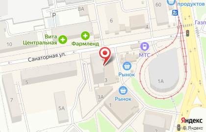 Банкомат Уральский банк Сбербанка России на Санаторной улице, 3 на карте