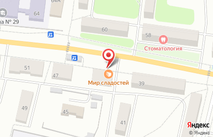 Магазин Мир сладостей на улице Карла Либкнехта на карте