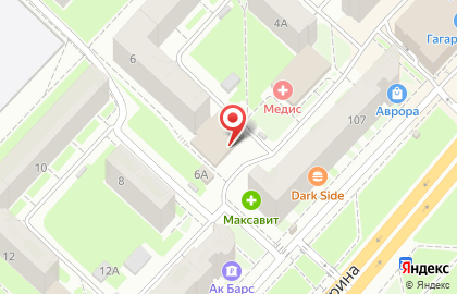 Магазин продуктов МясновЪ в Приокском районе на карте