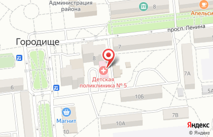 Парикмахерская Бриз на проспекте Ленина на карте