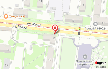 ОАО Банкомат, Новосибирский Муниципальный банк на улице Мира на карте