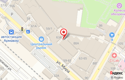 Магазин Узбекские лепешки на улице Мира на карте