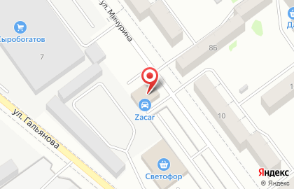 Автокомплекс ZaCar на улице Мичурина на карте