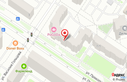 Магазин Красное & Белое на улице Прокопия Артамонова на карте