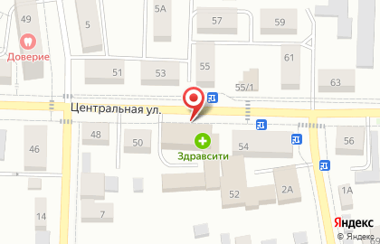 Недвижимость 24 на Центральной улице на карте