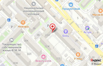 Продуктовый магазин в Махачкале на карте