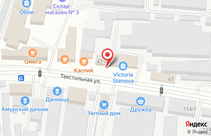 Магазин Обойный ряд в Благовещенске на карте