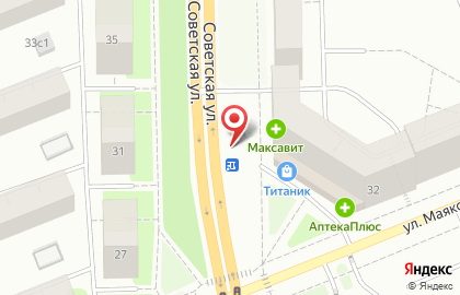 Хлебная лавка на Советской улице на карте