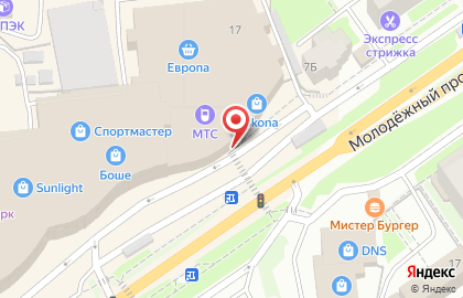 Салон связи МегаФон в микрорайоне Ольминского на карте