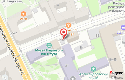 Радиевый институт им. В.Г. Хлопина в Санкт-Петербурге на карте