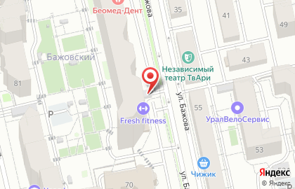 Автостоянка в Екатеринбурге на карте