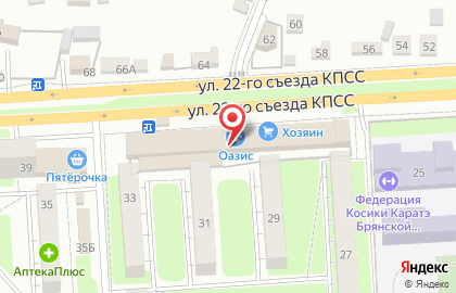 Визит в Бежицком районе на карте