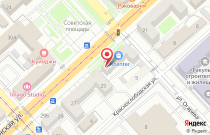 Фирменный салон Командор на улице Огарева на карте