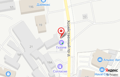 Магазин автотоваров АВТОолимп в Хозяйственном проезде на карте